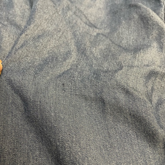 Gap Blue Denim Chambray Long Sleeve Above Knee High-Low Shirt Dress Size Small - Picture 16 of 16